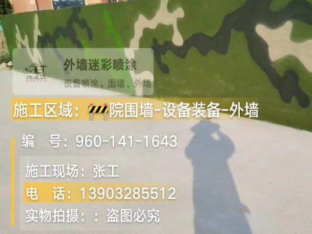 可克达拉 迷彩漆喷涂价格（按平方米计费）
